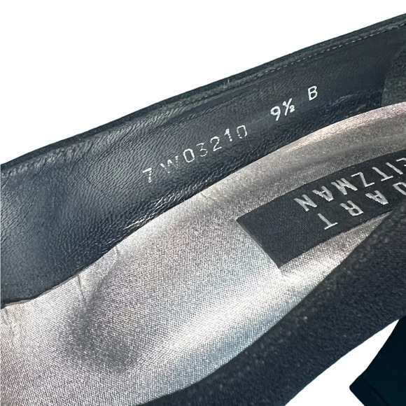 Stuart Weitzman Black Stretch Fabric Heels - Picture 7 of 7